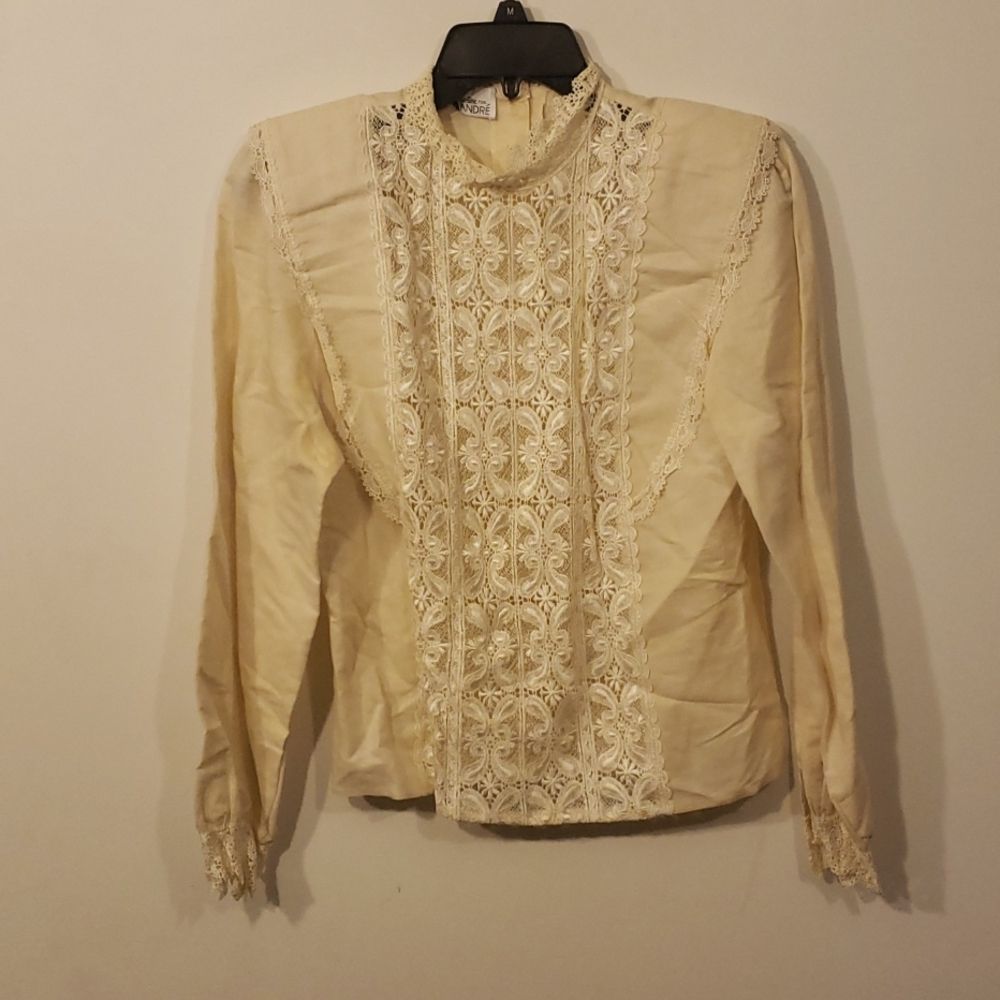 Sonya Ratay for San Andre Lace Linen Shirt